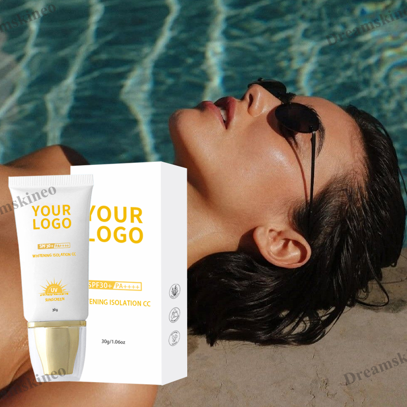 Private Label Sunscreen Spf30 50 Cruelty-free Vegan Reef Safe Mineral Chemical Broad Spectrum Oem Lotion Cream Sunblock Uv