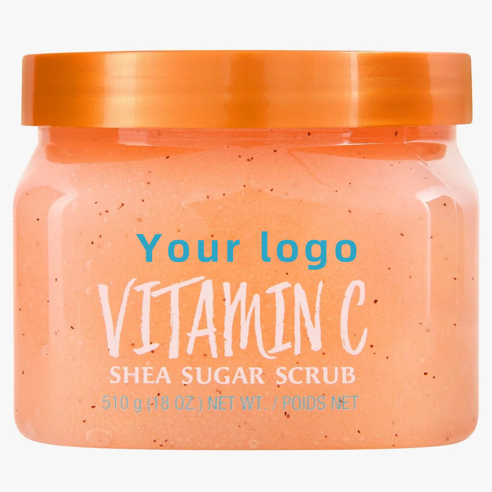 Wholesale Fruit Peach Watermelon Exfoliating Moisturizing Skin Bath Scrub Shea Sugar Scrub Body Scrub Custom
