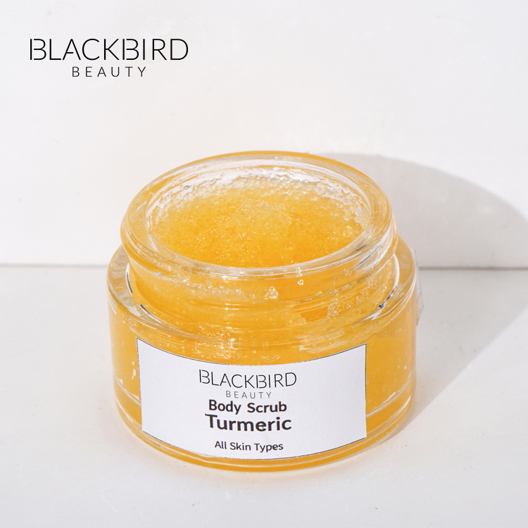 Private Label Deep Cleansing Turmeric Body Scrub Gentle Exfoliating Body Scrub Customized