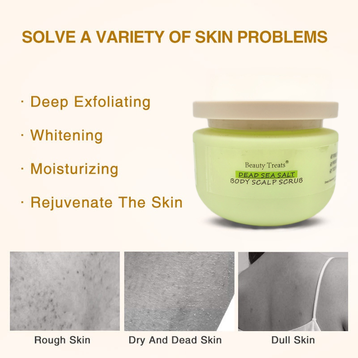 Whitening Brightening Exfoliating Shea Sugar Body Scrub Removes Dead, Dry Skin for Soft &amp; Hydrated ,Nourishing Body Care