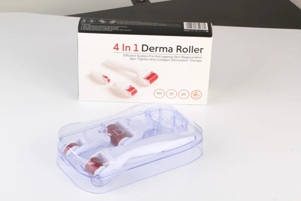 4 in 1 Micro Needle Derma Roller Skin Care for Beauty