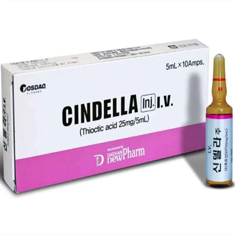 Korea Cindella Luthione 1200mg Glutathione Whitening Vitamin C 10ml*10 Skin Care