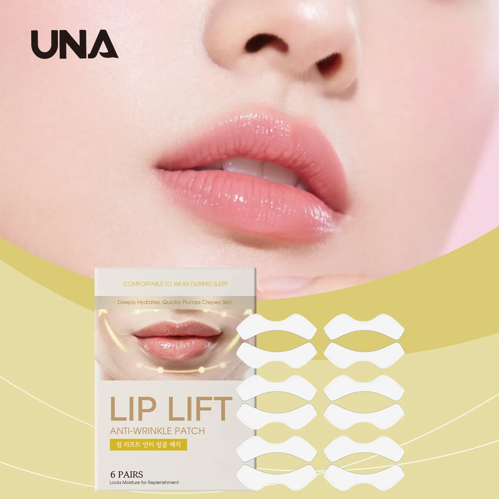 Lip Care Patch - Daily Nourishment, Moisturizes Lip Area, Reduces Lip Lines, Lip Care Patch