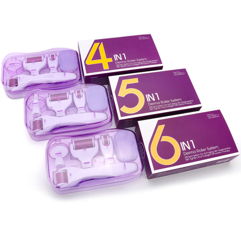 "4 in 1" Micro Needle Derma Roller Skin Care for Beauty