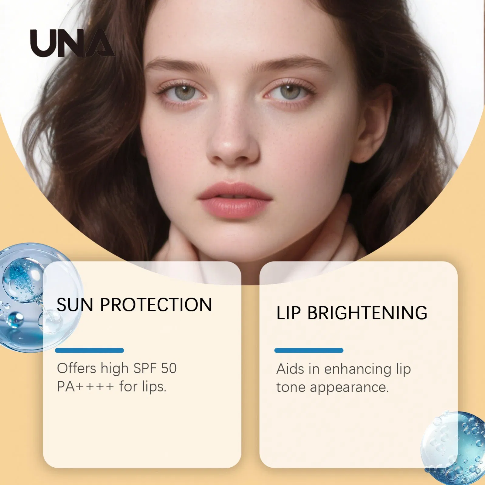 Protective Lip Balm - Moisturizes and Nourishes Lip Skin, Hydrating, Radiant, Soft and Delicate, Daily Gentle Care