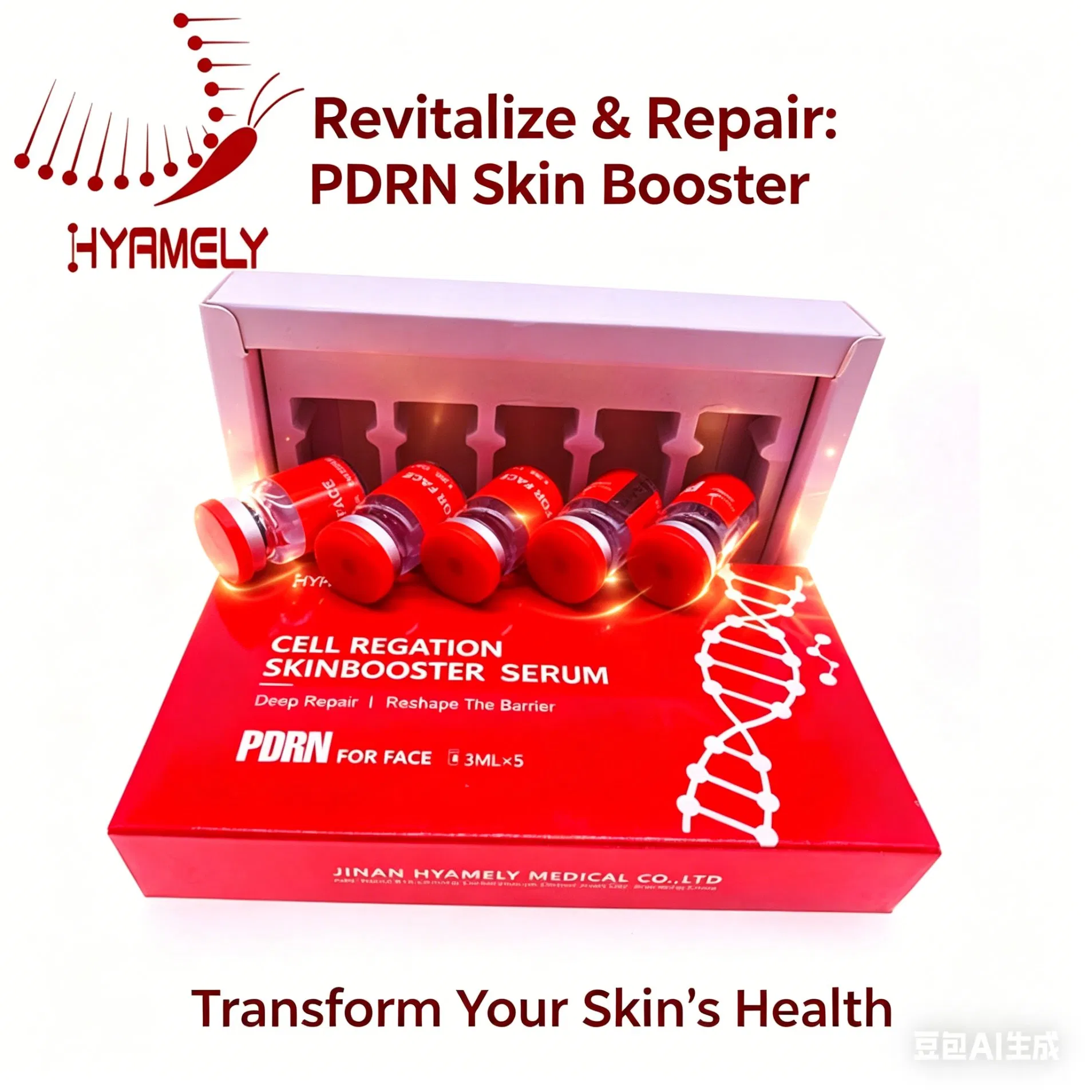 3ml Pdrn Salmon Serum Pdrn Hydration Brightening and Pore Minimizing Treatment
