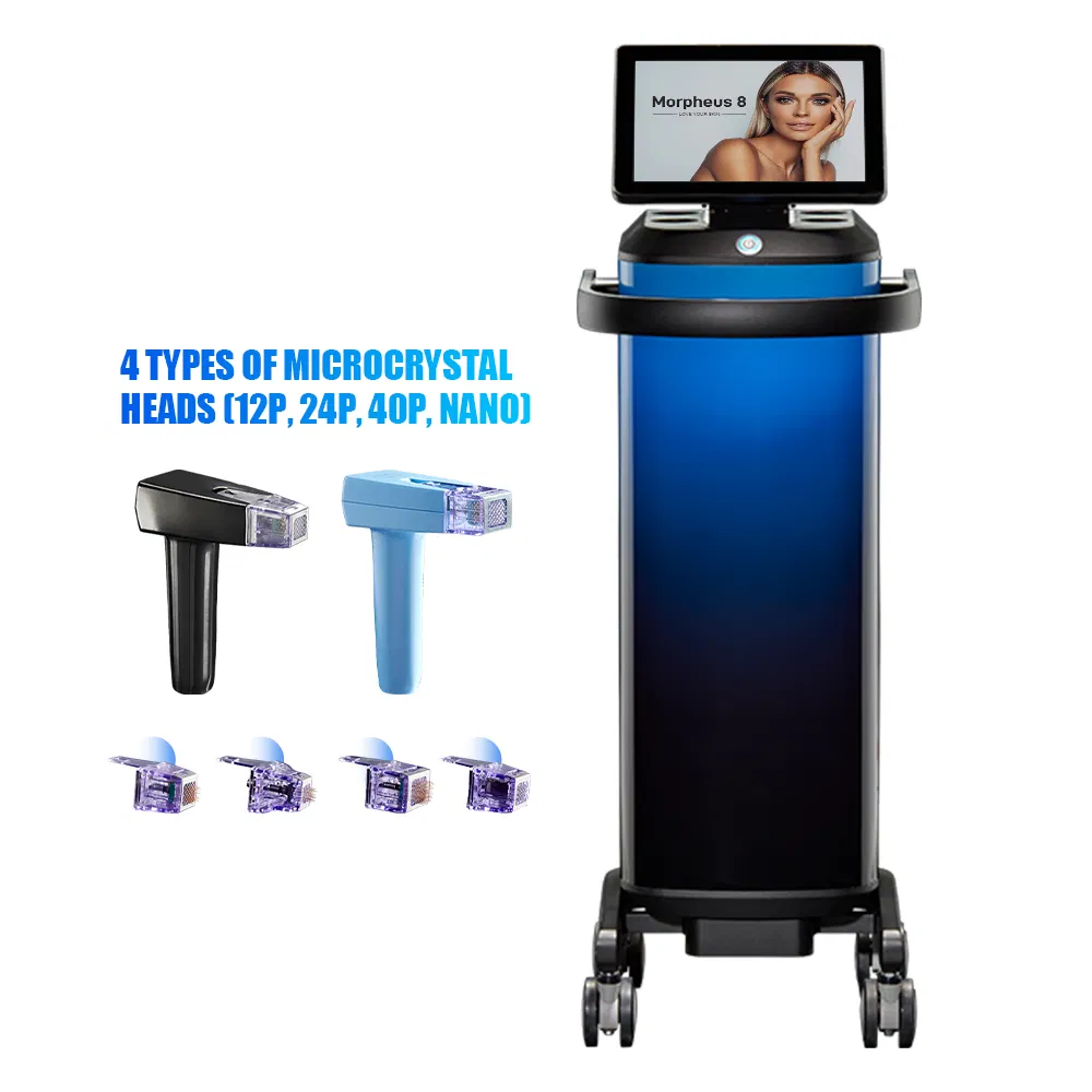 2023 Factory New Morpheus8 Radio Frequency Gold RF Crystallite Depth 8 RF Microneedling Machine Skin Tightening Morpheus8