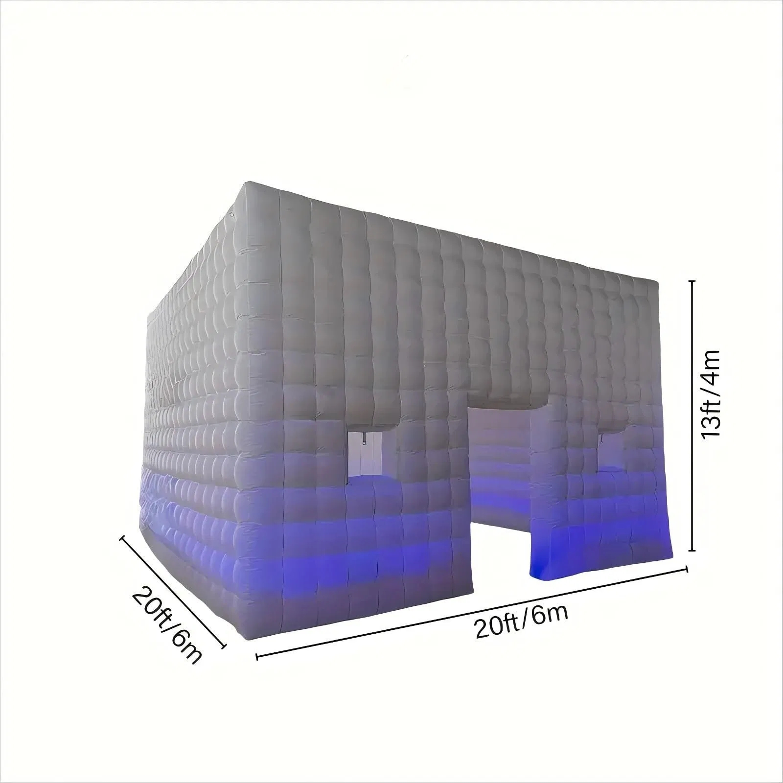 6m 8m Inflatable White Night Club Party LED Light Tent