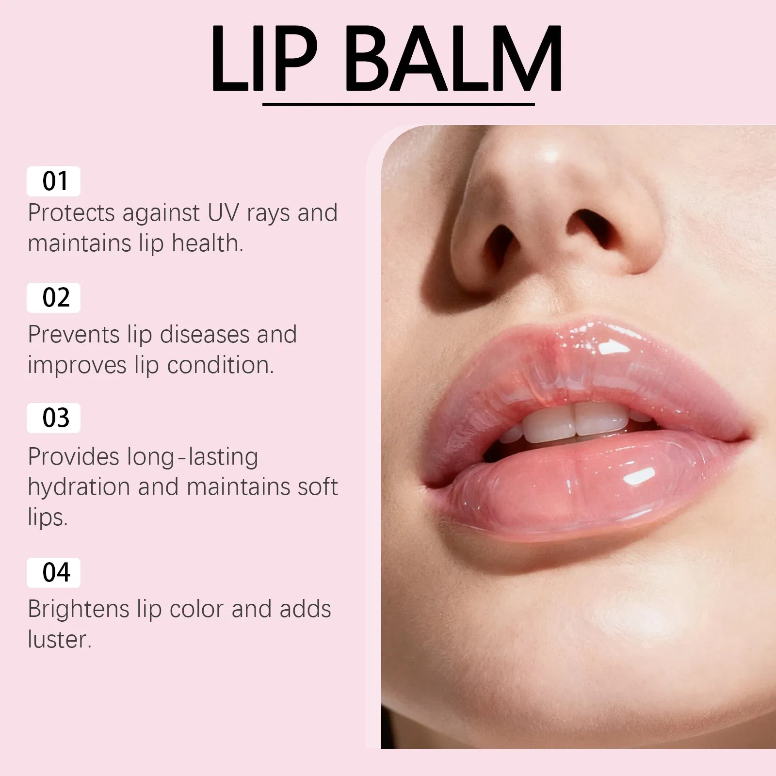 Crystal Clear Protective Lip Gel - Daily Gentle Moisturizing, Hydrating and Radiant, Cares for Lip Skin