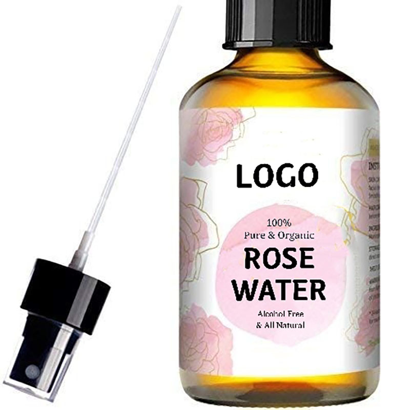 Private Label Natural Organic Rose Water Toner Face Spray Skin Care Vegan Skincare Hydrating Facial Mist for Face