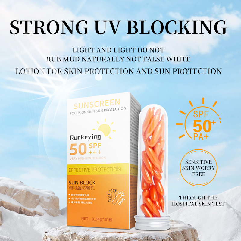 OEM Sunscreen Cream SPF50 PA+++ Face Sunblock for Daily Use Whitening Water Resistant Facial Cream