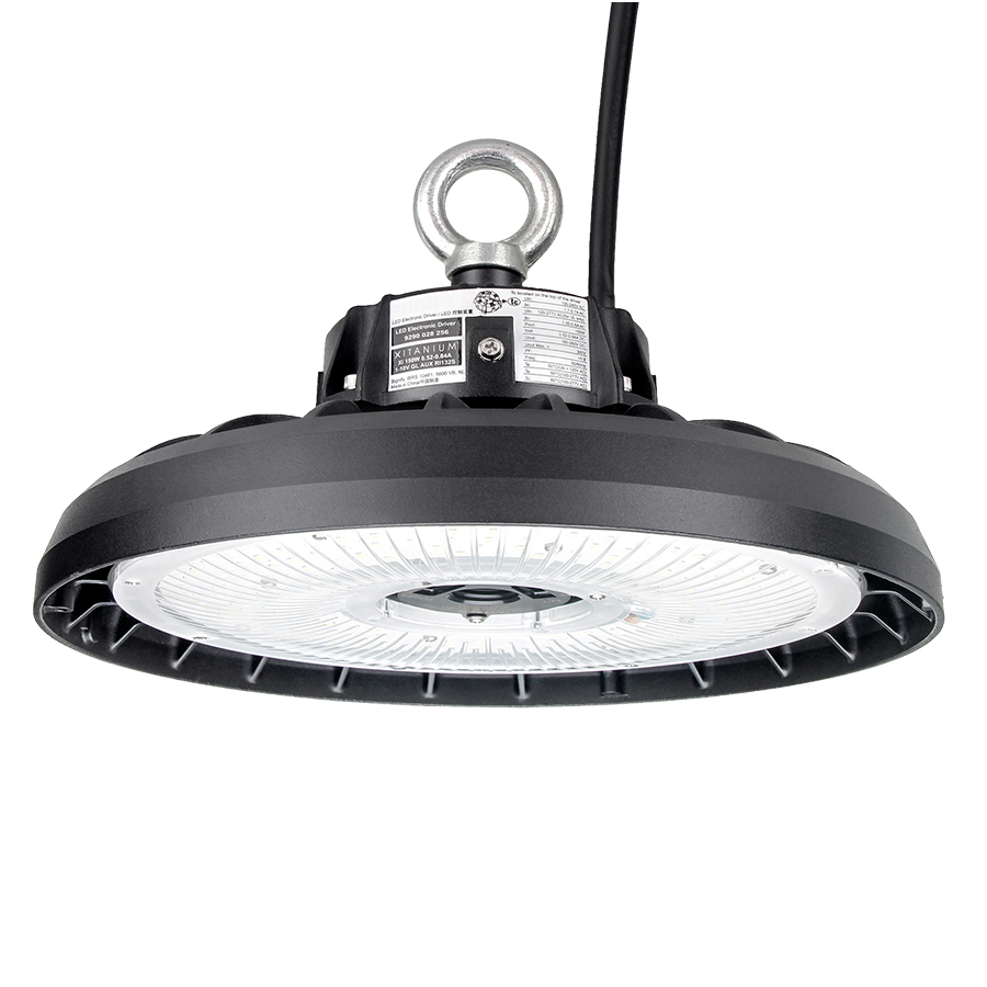 100-347V 277V 120V 3 Wattages 3 CCT Changeable 160lm/w LED UFO Bay Light for Warehouse Indoor Using 100W 150W 200W 240W