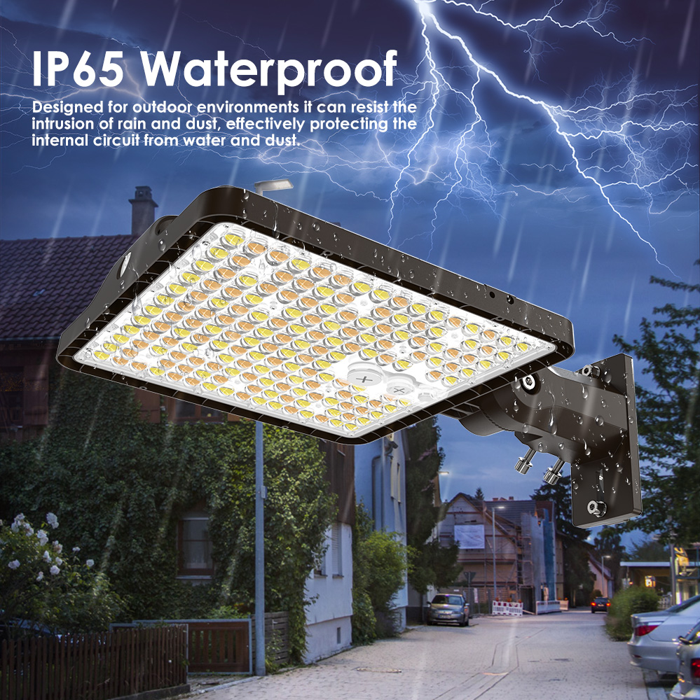 Factory Direct High Quality Parking Lot Light Fixture 300W LED Area Light CCT Selected Adjustable LED Street Light