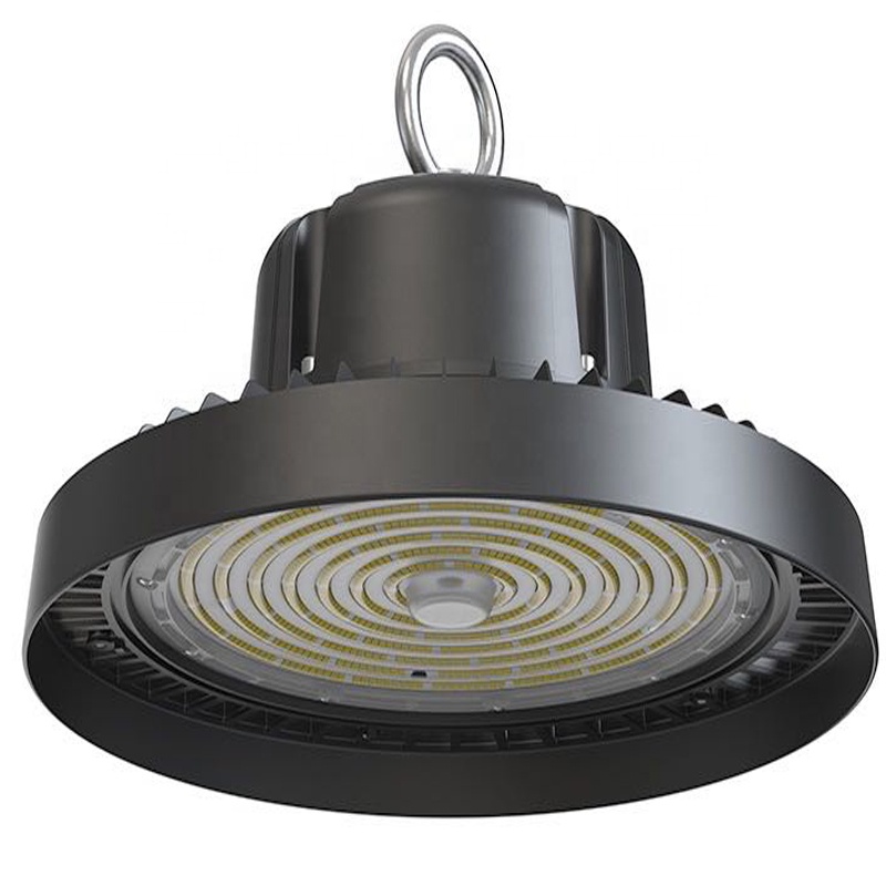 High Bay Light Low Bay Lamps UFO High Bay Light 200w 150W 100w Aluminum Black Color Highbay Warehouse Logistic Led Lighting