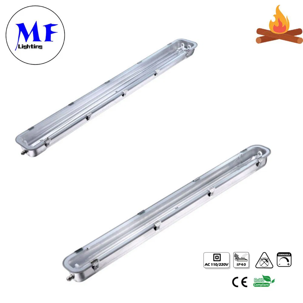 2FT 4FT 5FT IP65 Stainless Steel Aluminum 25W IP66 Ik08 Swimming Pool, Farm, Tunnels, Warehouse, Cold Storage, Seaside Area LED Tri Proof Light
