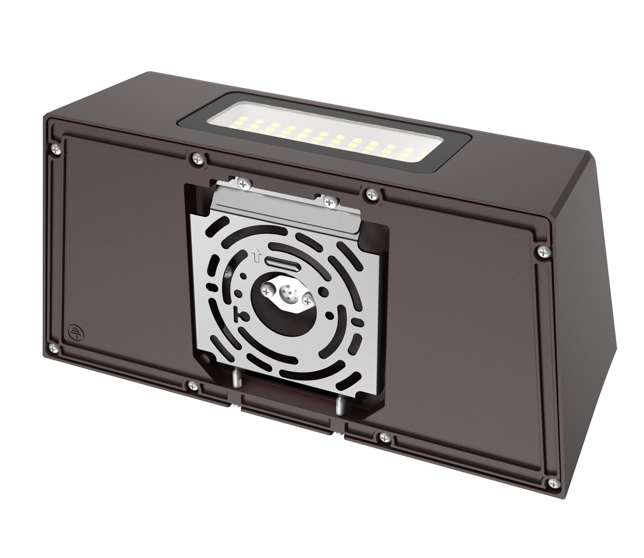 Commercial Wallpack Floodlight DLC Wall Mount LED 30W Exterior Architecture Lighting Remote Control High CRI 95 IP65 Rated