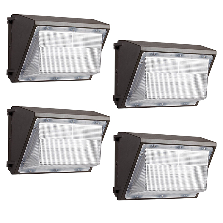 Factory Direct Sales Exterior Wall Light 40W 60W 100W 120W American IP65 Waterproof Dusk-to-dawn Wall Pack Light