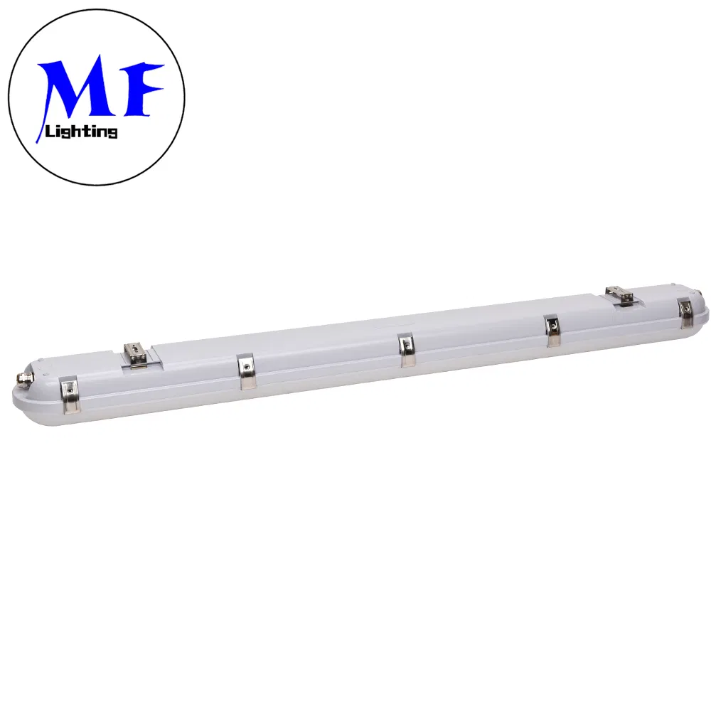 Factory Price 2FT 4FT 5FT IP66 Waterproof 20-60W Linkable Motion Sensor LED Tri-Proof Tube Light Tunnel Light Vapor Tight Light for Tunnel Railway Train
