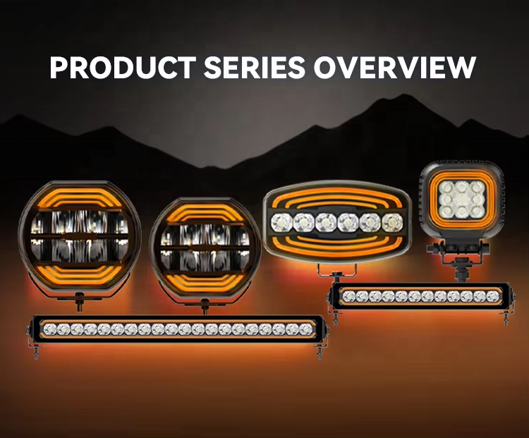 4 Inch Patented LED Pod Work Light Amber DRL Flood Beam Emark 4x4 Offroad LED Driving Fog Light For Offroad Vehicle Truck ATV