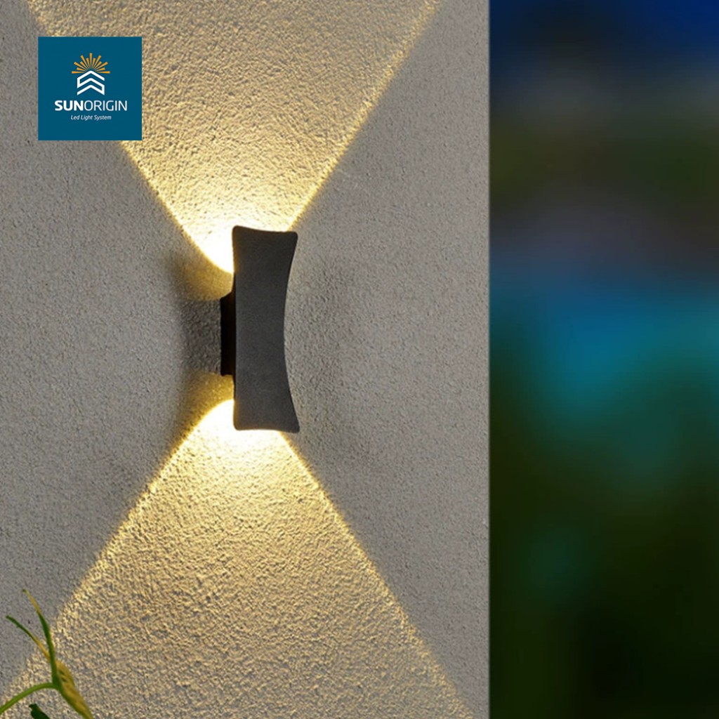 Modern LED Outdoor Long Strip Wall Pack Light Glow Waterproof Sconce 6W Aluminum Wall Lamp 3-Year Warranty CRI 80 50000 Hours