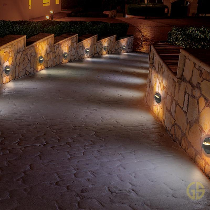 Low Voltage 12V Outdoor IP65 Waterproof Up&amp;down Brass Landscape Light Garden Lawn Light Step Light on Hot Sale