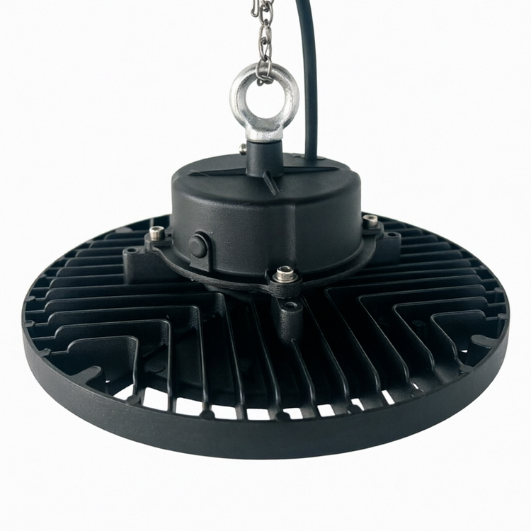100W LED High Bay Shop Lights IP65 Factory Use Compact Driver 6000K Daylight Aluminum Construction High Brightness Easy