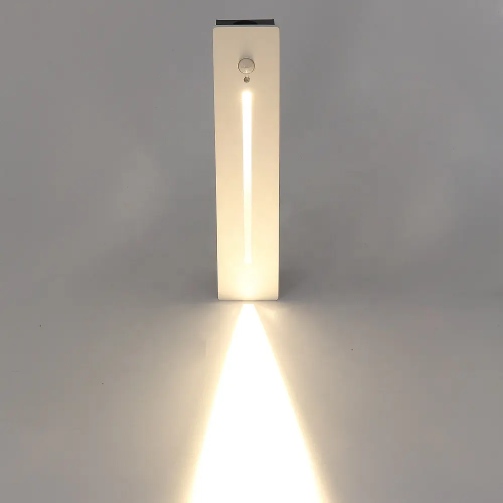 IP65 Waterproof LED Aluminum Wall Light 220V Indoor/Outdoor PIR Motion Sensor Stair Step Lamp for Home Garden Bedroom