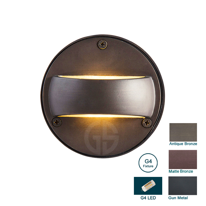 Low Voltage 12V Outdoor IP65 Waterproof Up&amp;down Brass Landscape Light Garden Lawn Light Step Light on Hot Sale