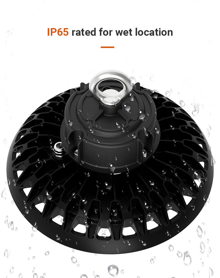 American Warehouse 100W 150W 200W 400W UFO LED Garage Canopy Light High Bay for Industry with Aluminum Body IP65 Rating