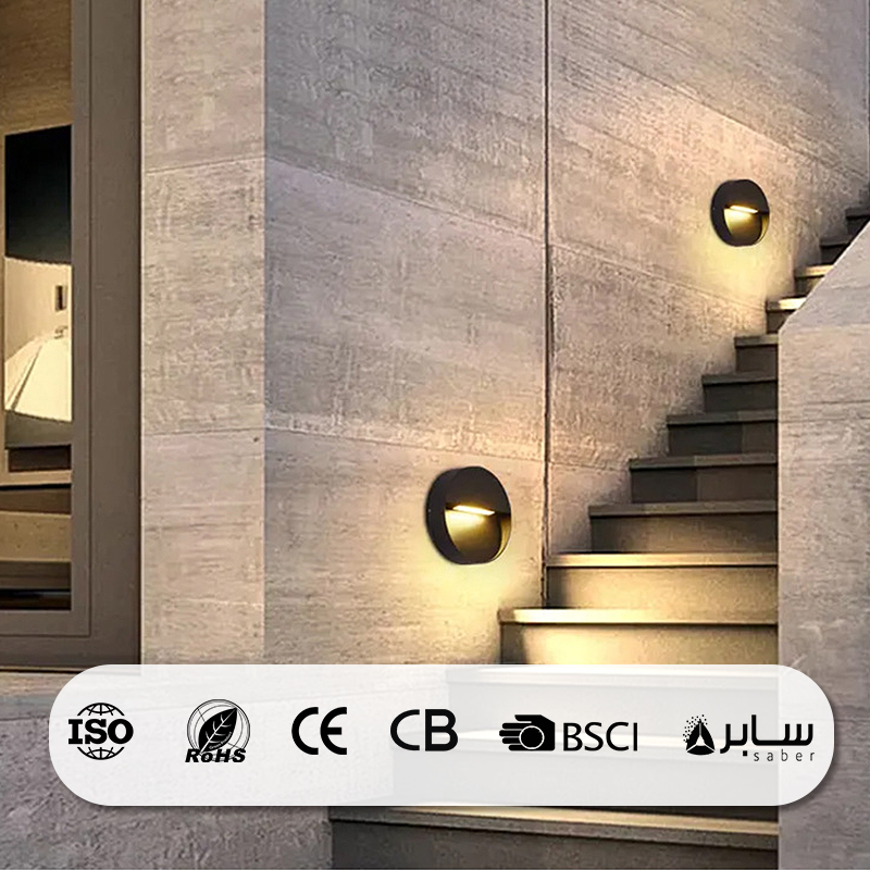 Led Outdoor Garden Wall Foot Stair Wall Lamp Lighting Waterproof Step Light for Corridor Corner