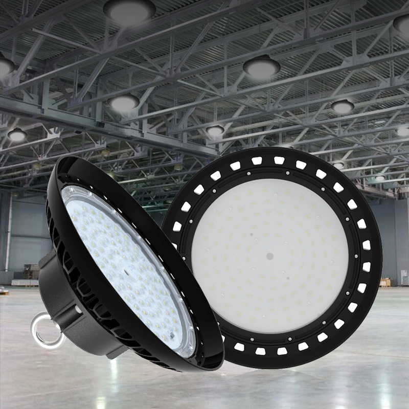 American Warehouse 100W 150W 200W 400W UFO LED Garage Canopy Light High Bay for Industry with Aluminum Body IP65 Rating