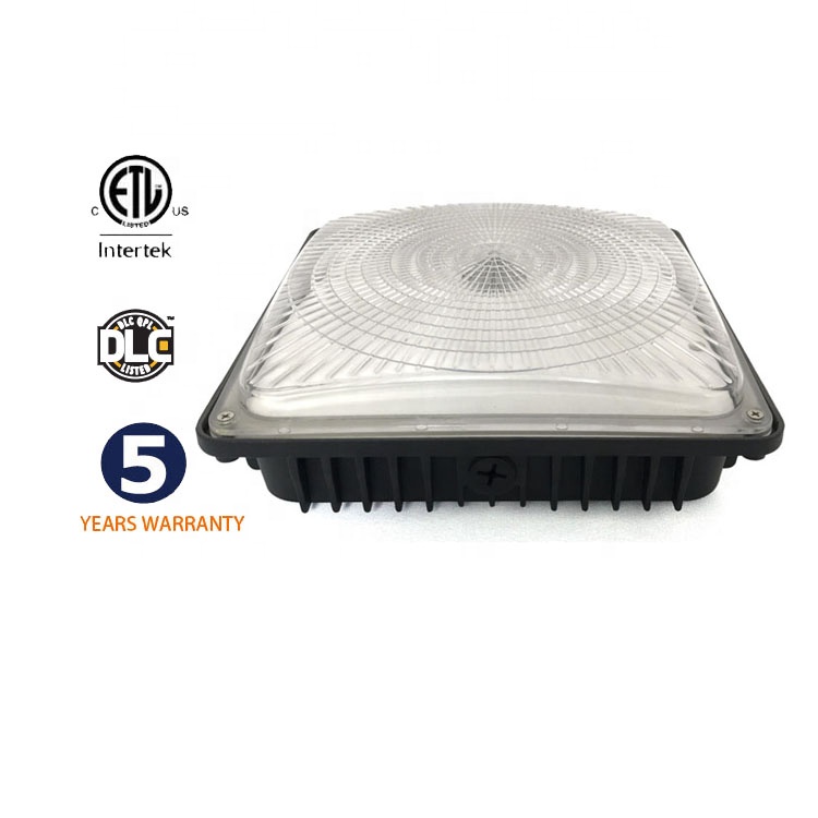 Exquisite Design Ultra-Bright Energy-Saving Waterproof 70W IP65 Outdoor Lighting Gas Station LED Canopy Light ETL/DLC Certified