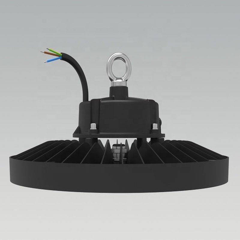 High Bay Light Low Bay Lamps UFO High Bay Light 200w 150W 100w Aluminum Black Color Highbay Warehouse Logistic Led Lighting