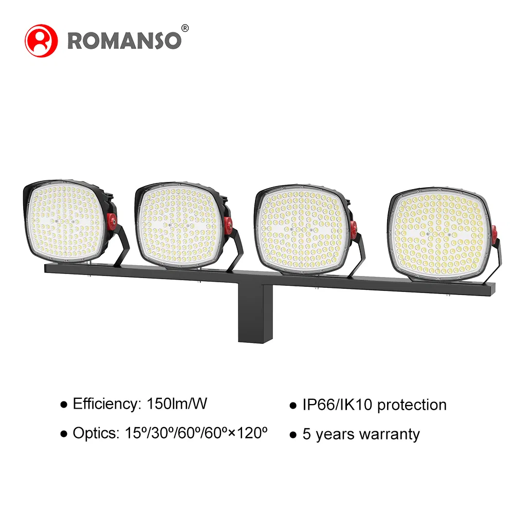 Splice Structure Outdoor Flood Light 2700K CE ETL 50Hz 750W Stadium Lighting
