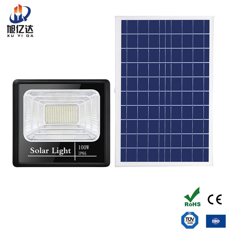 Outdoor IP66 Waterproof 100-400W Solar Flood Light Lamp with Solar Panel