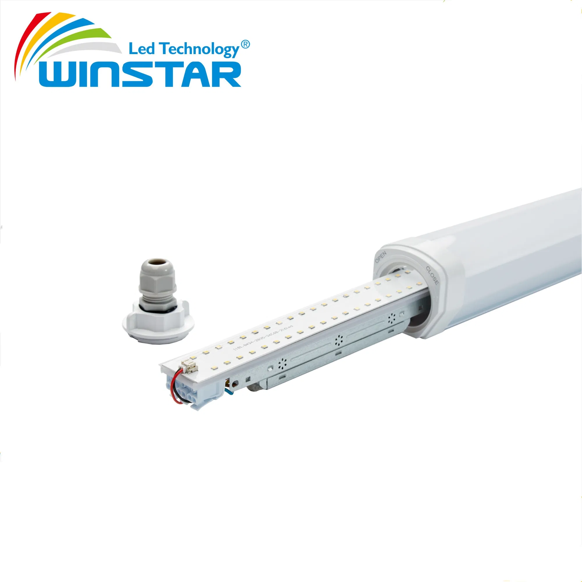 Heat Resistant LED Tri-Proof Light for Singapore Underground Tunnel Projects