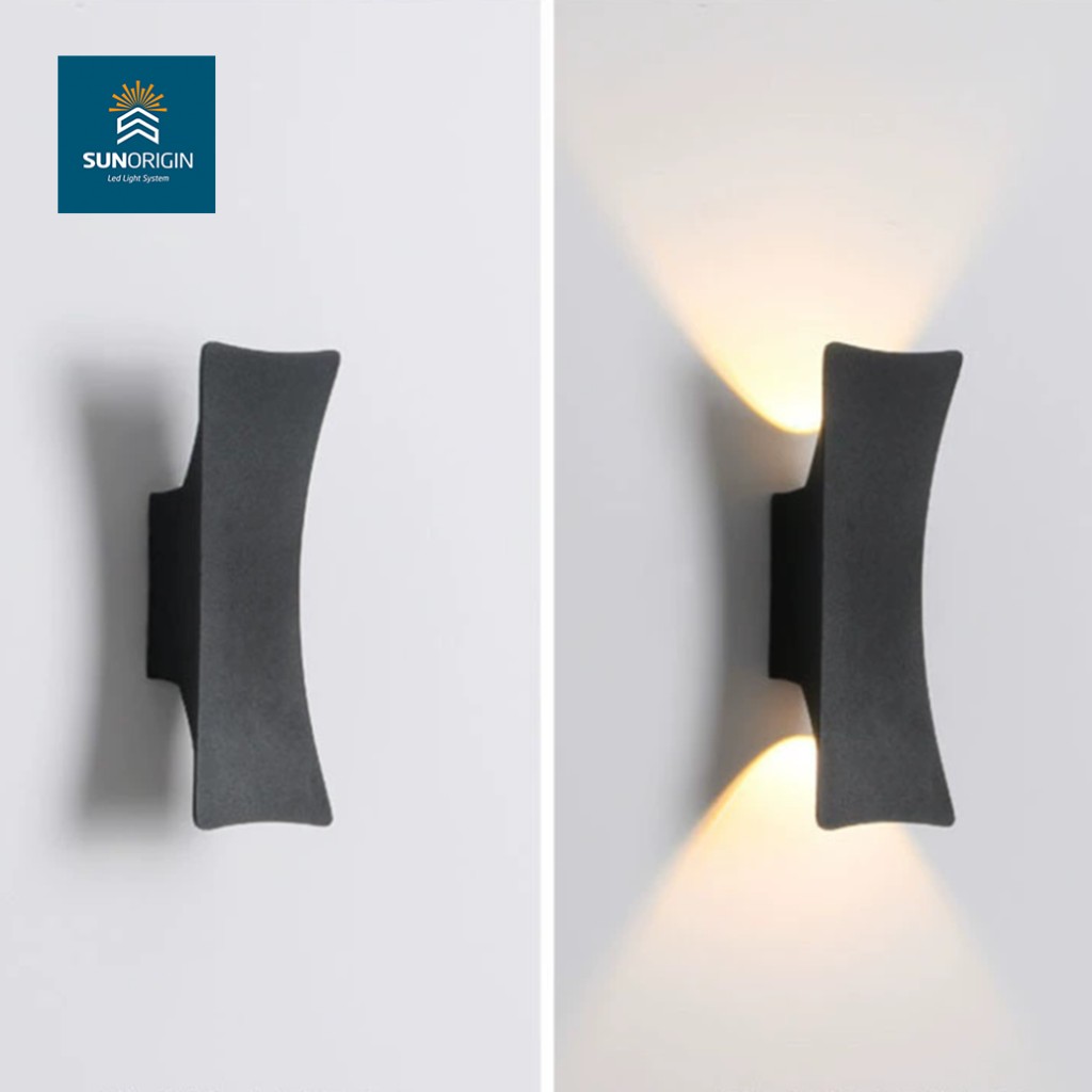 Modern LED Outdoor Long Strip Wall Pack Light Glow Waterproof Sconce 6W Aluminum Wall Lamp 3-Year Warranty CRI 80 50000 Hours