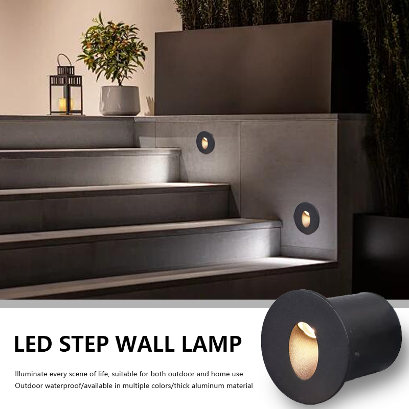 Outdoor RGB 3W 5W 10W 15W 20W Waterproof IP65 Recessed LED Stair Step Wall Light Aluminum LED Buried Foot Lighting Staircase