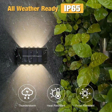 12 Hours Lighting 1 Packs 10 Led Wall Mounted Pathway Led Solar Garden Light Solar Lights Outdoor Waterproof