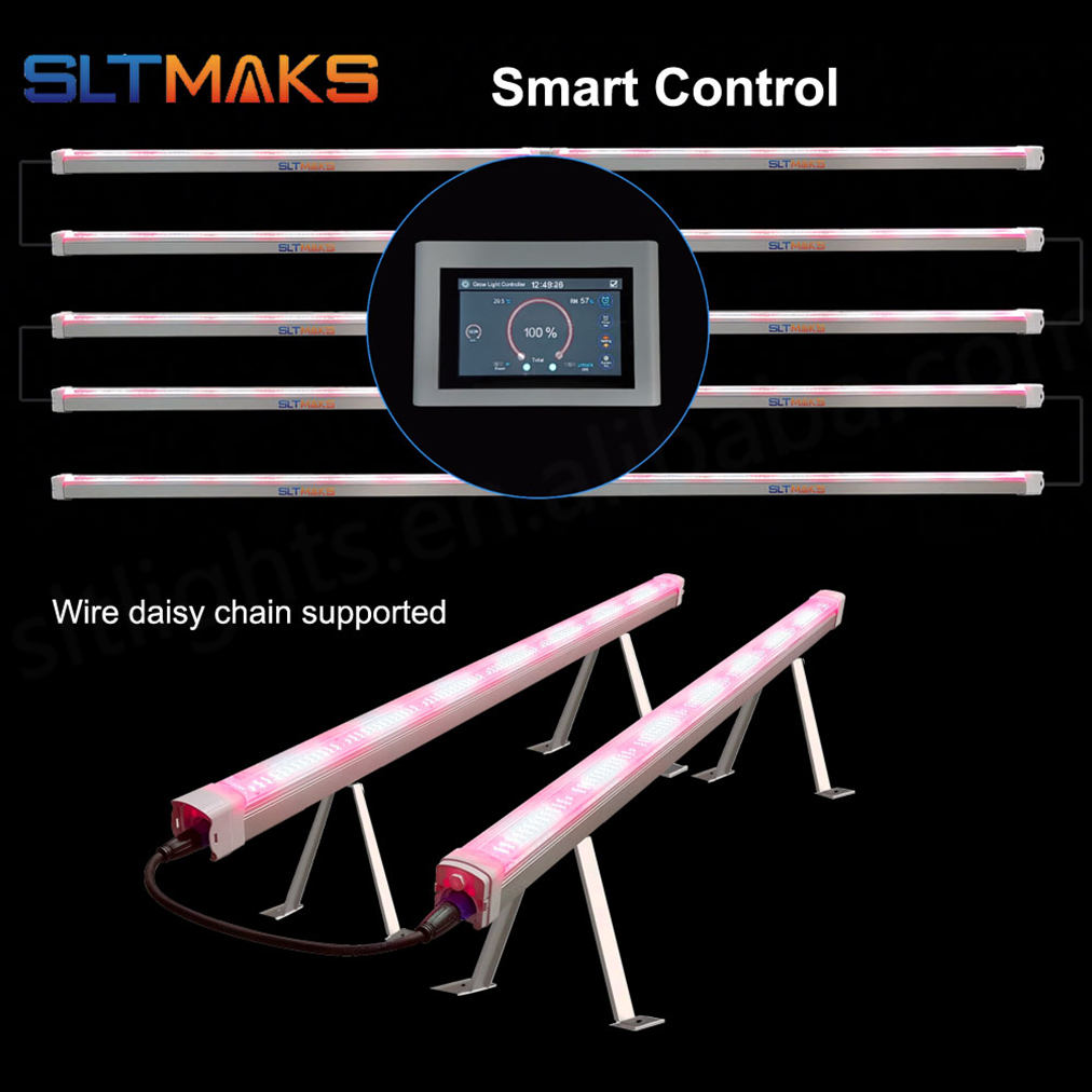 SLTMAKS 120W Under Canopy Light Vertical Led Farming Adjustable Hydroponic Full Spectrum Led Undercanopy Grow Light