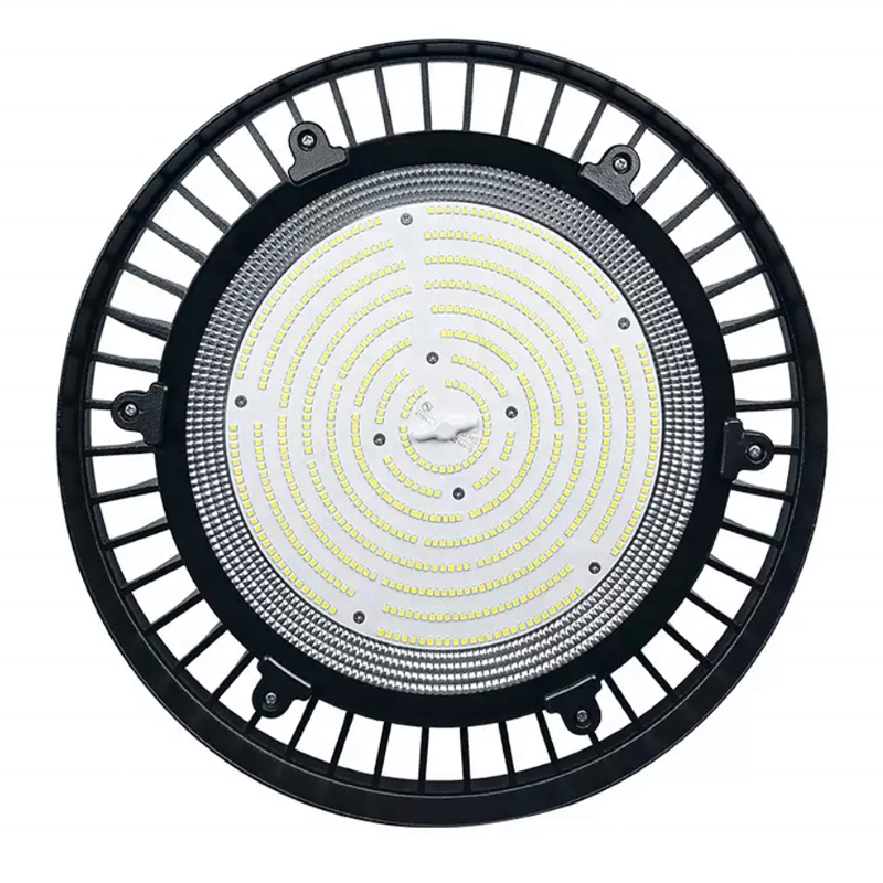 High Bay Light Low Bay Lamps UFO High Bay Light 200w 150W 100w Aluminum Black Color Highbay Warehouse Logistic Led Lighting