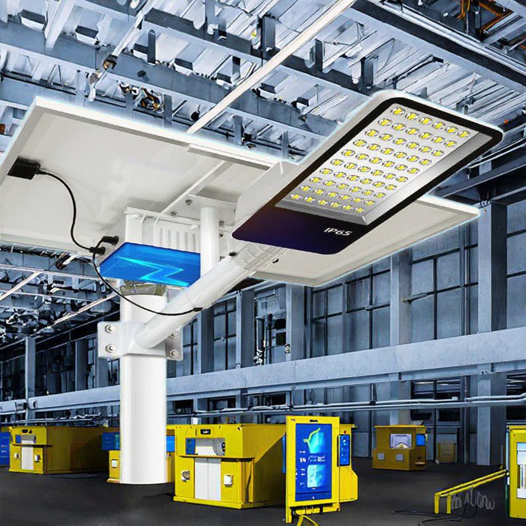 500W IP65 Solar Street Light Aluminum LED Lamp SMD Chip Waterproof for Garden Walls Roads Highways Remote Control IP65 Rating