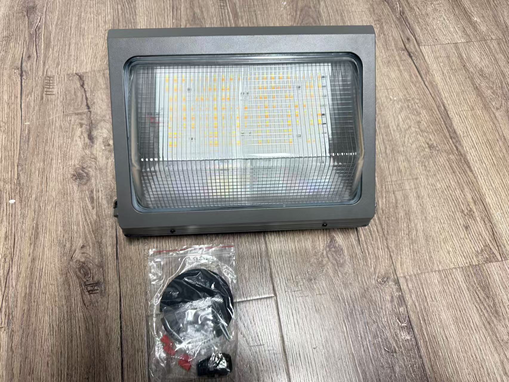 36W Tempered Glass Cover LED Wall Pack Light Warm White Outdoor Wall Lights CCT&amp;Power Adjustable