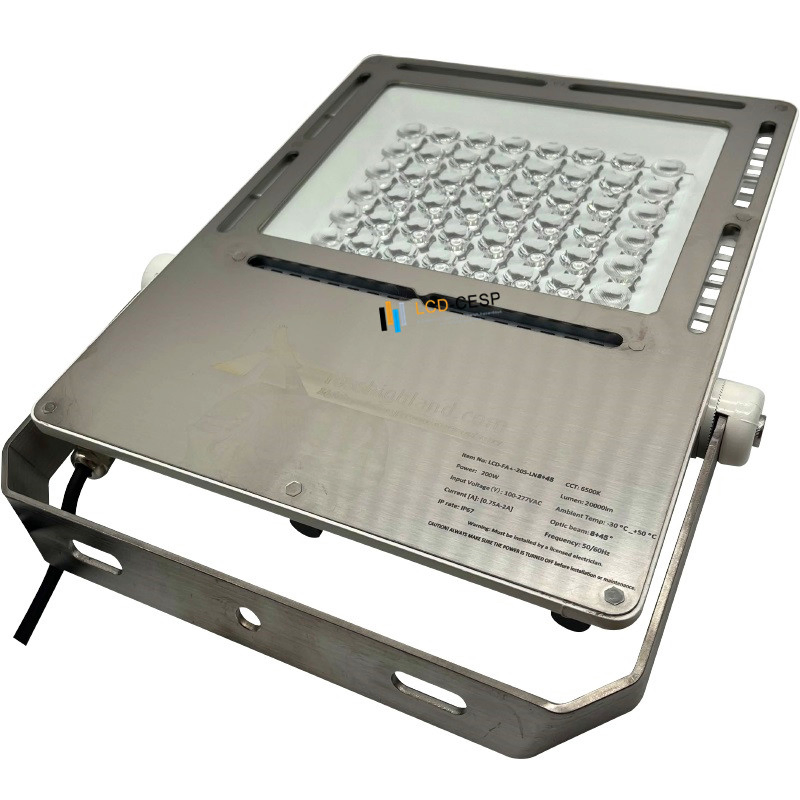 CE Aluminum Alloy IP67 Waterproof 100W 200W 300W 400W 500W 600W 800W 1000W 1200W High Power LED Floodlight for Fish Boat Ship, Crane, Marine, Offshore Rig
