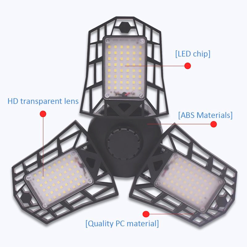 Led Ceiling Fan Light Garage Led Light Led Low Bay Light Warehouse Waterproof IP65 Indoor Outdoor