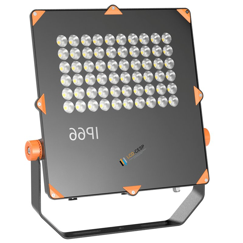 Narrow Beam Angle ADC12 Aluminum Alloy LED Floodlight 100W-800W IP67 IP68 Ik08 120-160lm/W 100-277VAC or 24VDC for Outdoor Garden, Factory, and Wall Lighting
