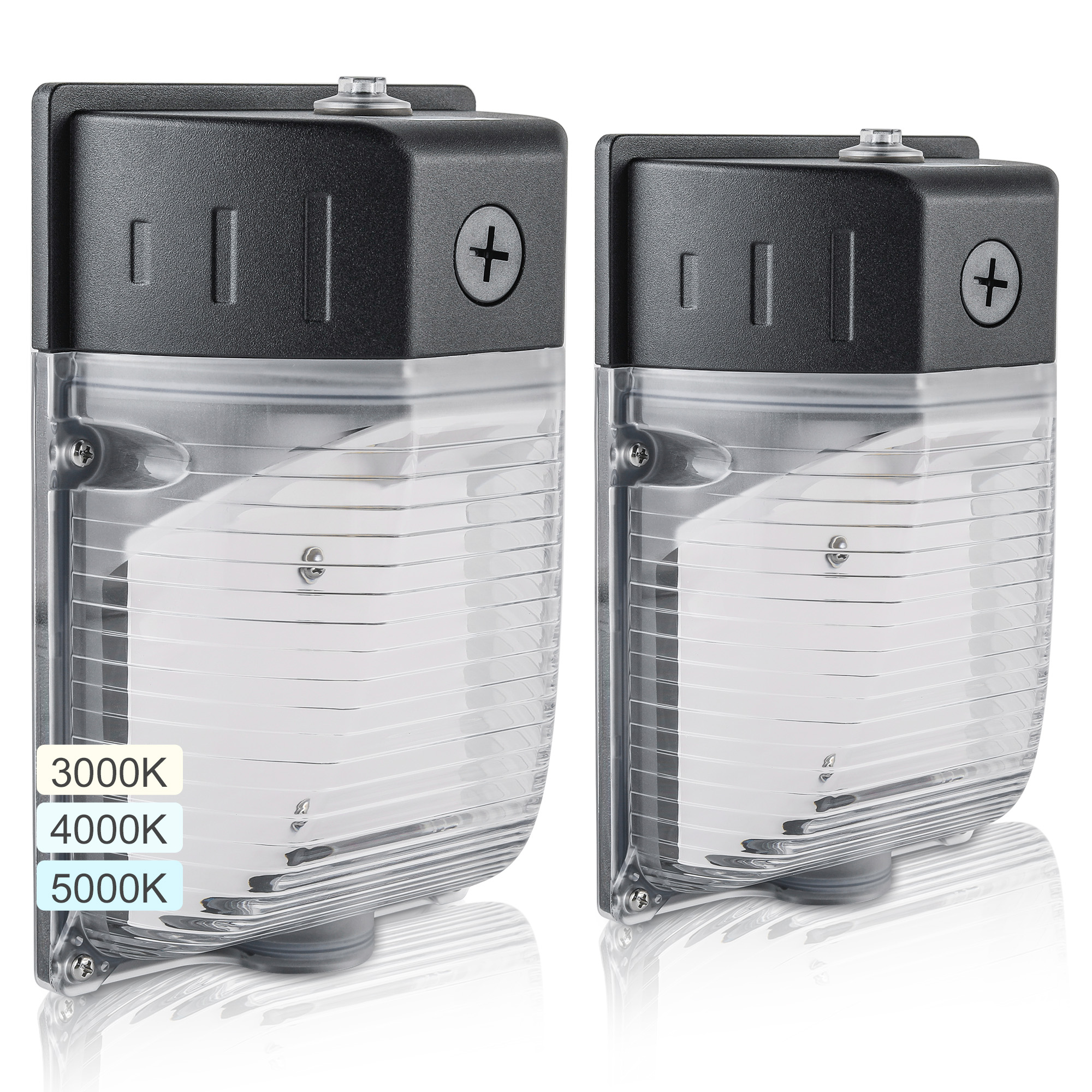 ETL Listed Mini IP65 Waterproof AC100-277V 3CCT and 4wattage Selectable with Dusk to Dawn Photocell LED Wall Pack Light