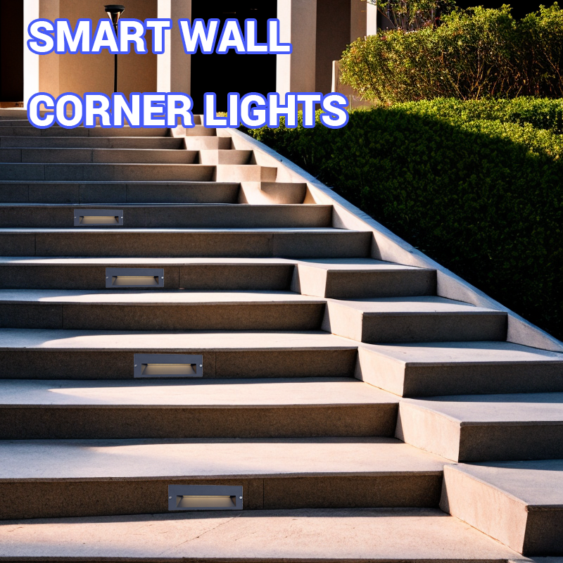 3W Warm LED Stair Step Light Deck Wall Lamp Body with Die-Cast Aluminum Hidden Installation Outdoor Waterproof LED Wall Light