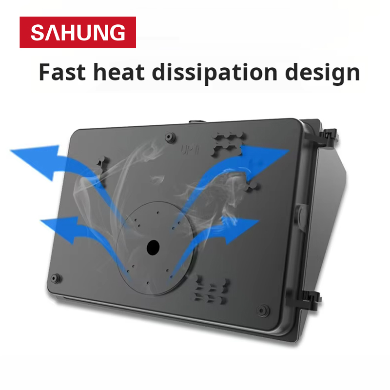 Large Housing 120W AC100-277V Led Wall Pack Flood Light IP65 Waterproof Outdoor Wall Light
