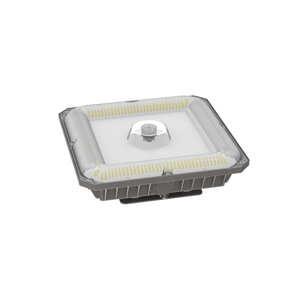 US Stock MCT LED Canopy Light 60W-80W-100W Led Canopy Gas Station Light 120-277VAC 3000K-4000K-5000K Ajustable CCT Gas Station